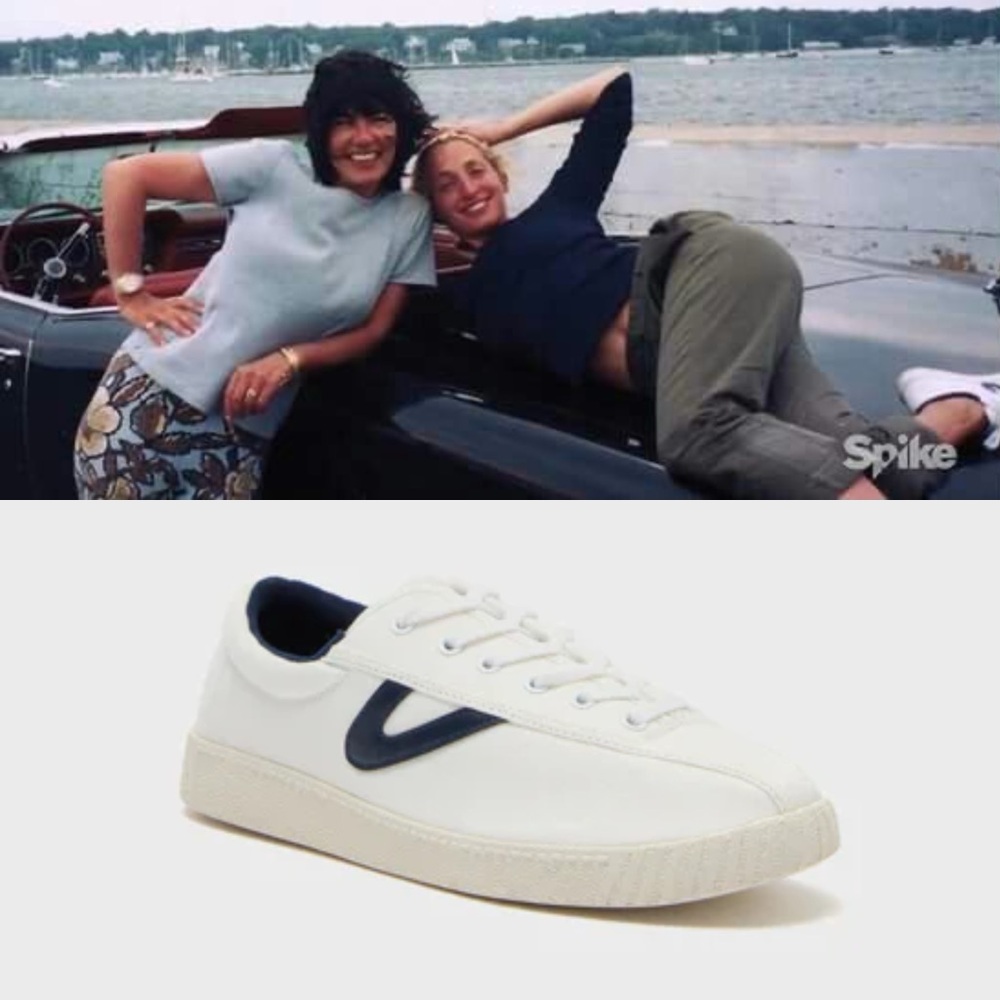 Tretorn White and Navy Women's Sneakers